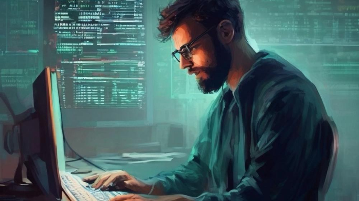 Специалист обсуждает проект